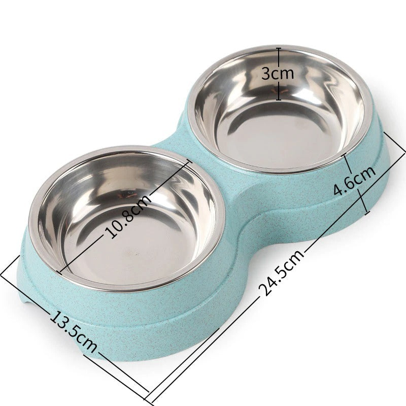 LuckyPaws - Doppelter Futter-/Wassernapf